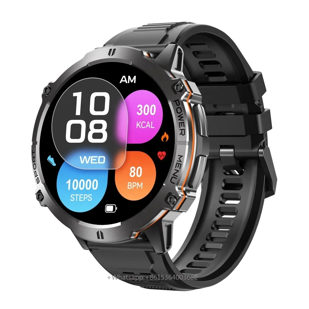 Умные часы YLL-X3 AI с AMOLED-экраном 1,73 дюйма, функцией звонков по Bluetooth, отслеживанием 100+ видов спорта, мониторингом здоровья для мужчин и женщин, водонепроницаемостью 1ATM и приложением Da Fit