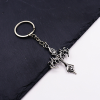 1pcs of cross men's alloy keychain key ring accessories bag accessories car keychain pendant