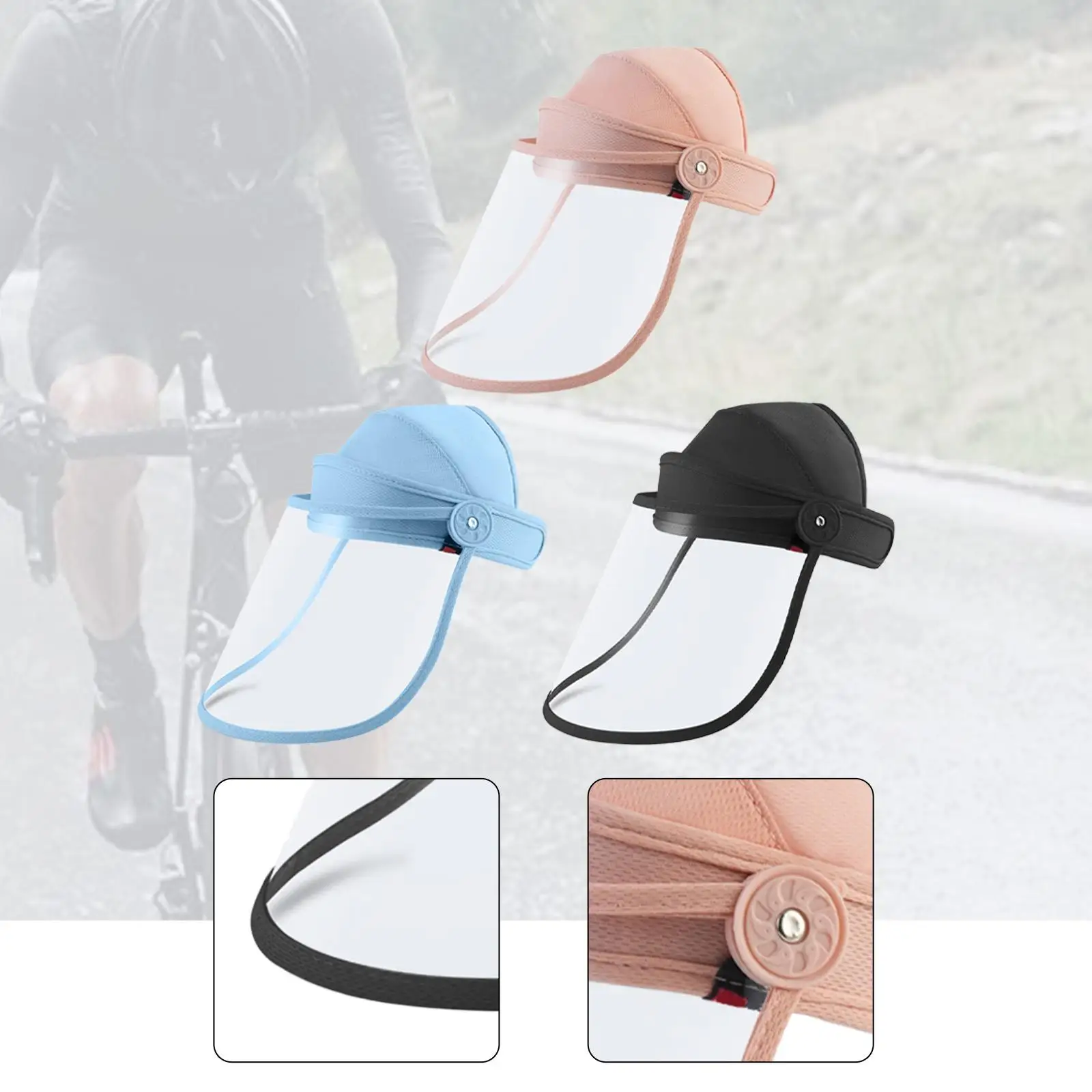 

Щиток для лица, регулируемый легкий многоцелевой головной убор, полный щиток для лица для работы, рыбалки, садоводства, разрушения сорняков