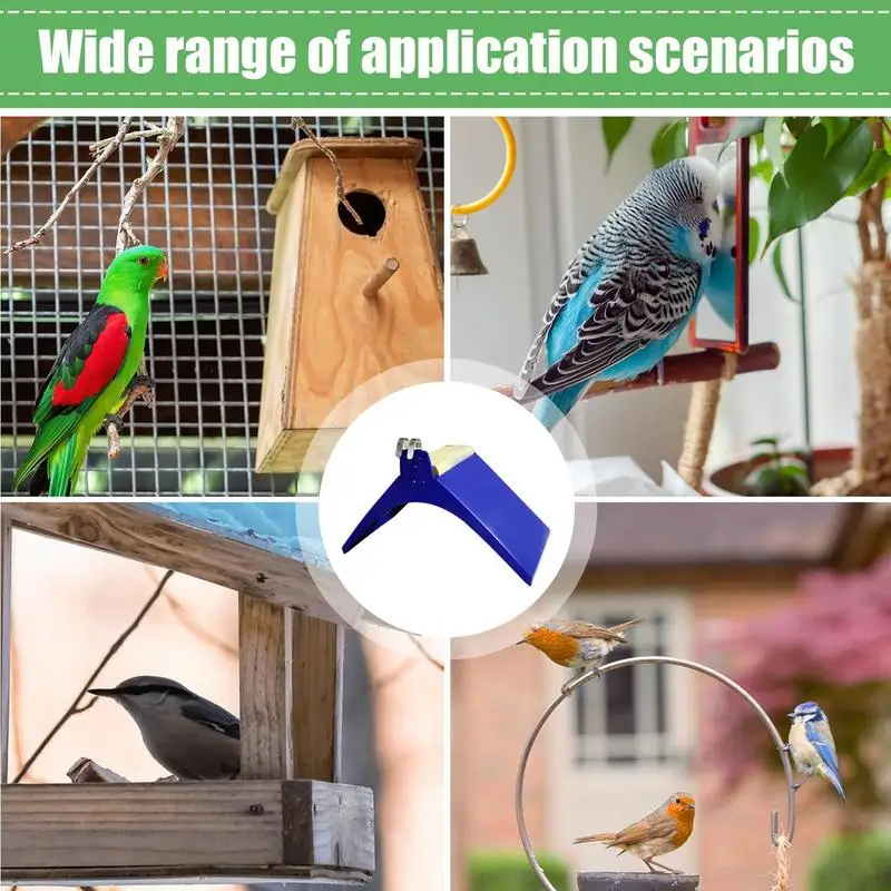 Pigeons Bird Pet Roosts Bird Equipment L-Shaped Bird Cage Perch With Metal Hooks Birdcage Accessories For Parrot And Other Birds