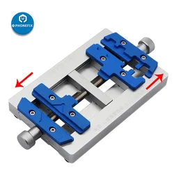 Telefone móvel ferramenta de reparo de solda Motherboard, eixo duplo, PCB suporte fixo, dispositivo elétrico com IC localização, iPhone Mainboard