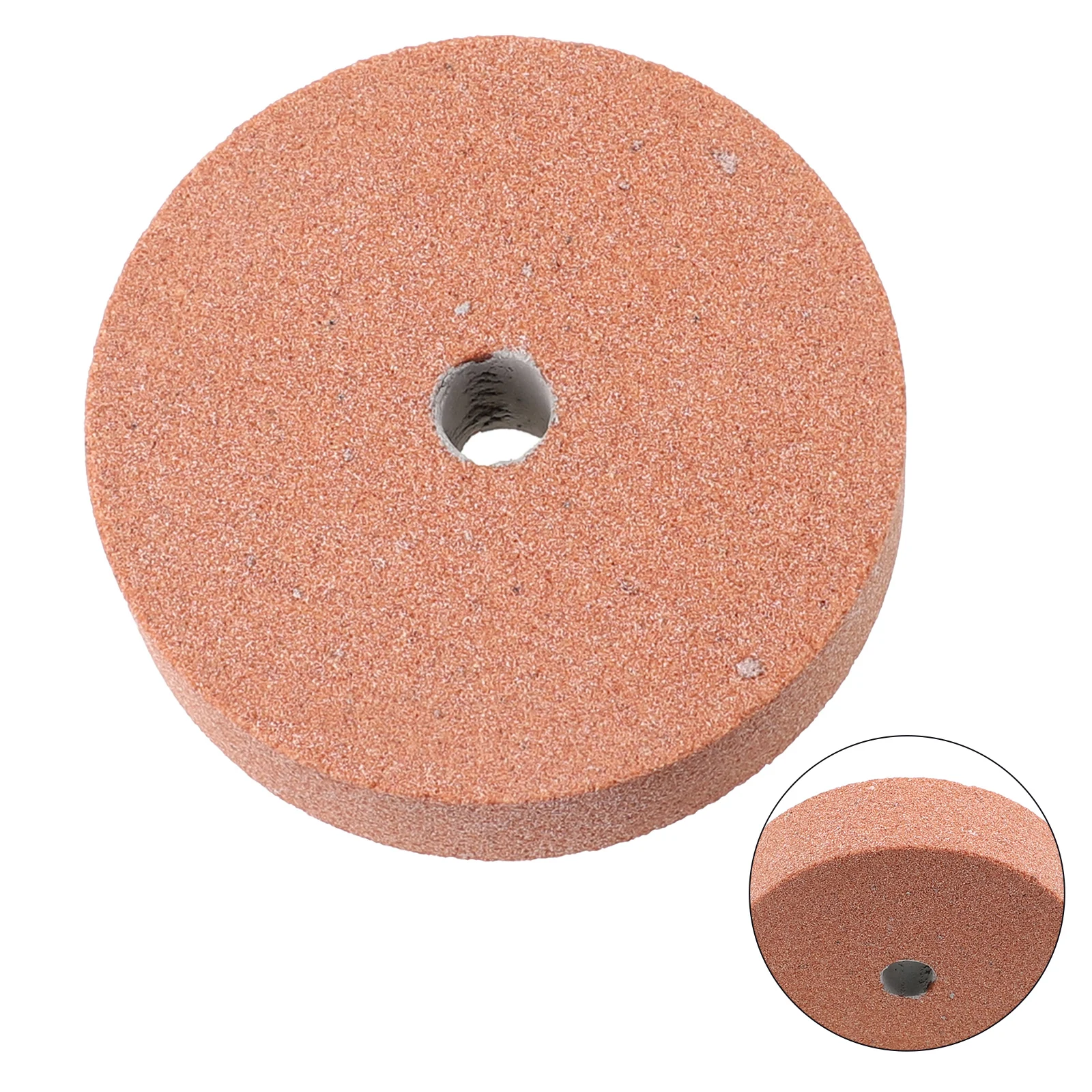 Metal Working Polishing Wheel Industrial 10mm Hole 20mm Width 75mm/3 Inches Yellow/White/Gray For Bench Grinder