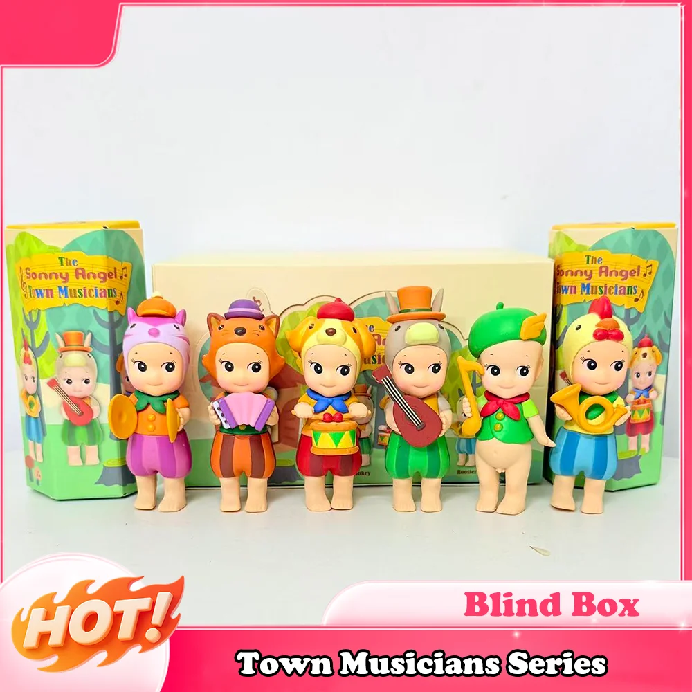 

Высокое качество, новая мини-фигурка Сонни Ангела, городские музыканты, серия, слепая коробка, милый мини-аниме, декоративный детский подарок-сюрприз