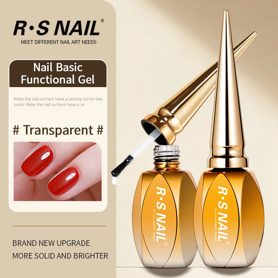 RSNAIL 12g Russian Matte Top Coat Base Gel Polish Crystal Top Manicure Soak Off primer for Nails UV LED Nail Art Transparent Gel
