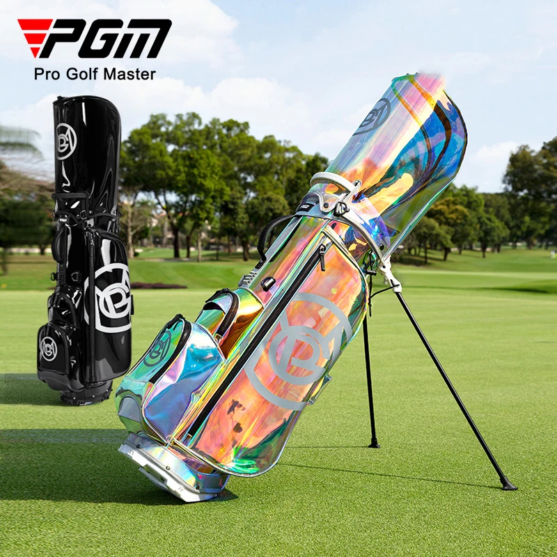 

PGM New Golf Bag for Women, Portable Golf Club Bag, Colorful Transparent Ball Bag QB131