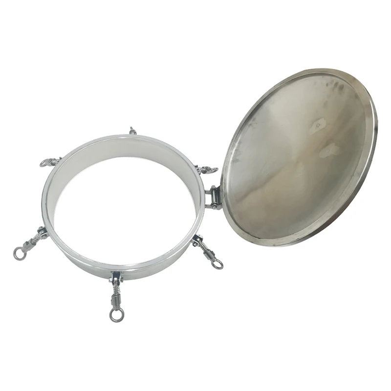 316 450mm Round Stainless Steel Pressure Circular Fermentation Tank  Manway Door Silicon Sealing Manhole Cover