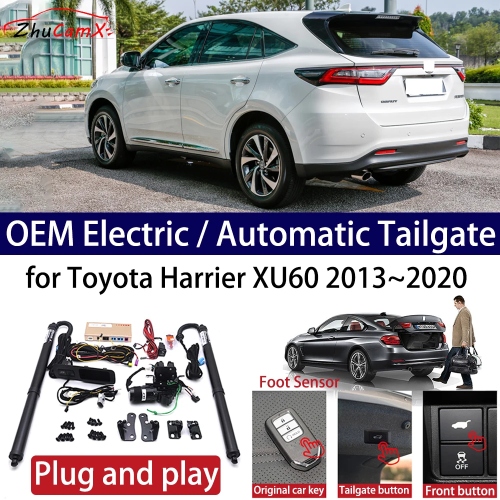 

ZhuCamX for Toyota Harrier XU60 2013~2020 Car OEM Power Electric Automatic One-Click Smart Liftgate Tail Gate Support Opener