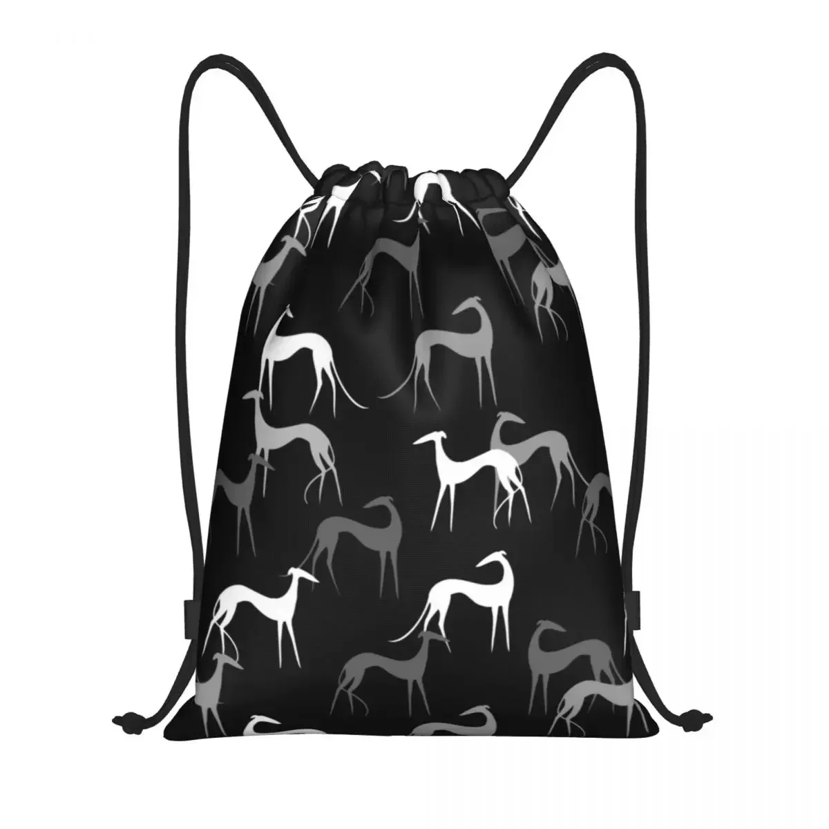 

Custom Cute Sighthounds Drawstring Backpack Bags Women Men Lightweight Greyhound Whippet Dog Gym Sports Sackpack Sacks for Yoga