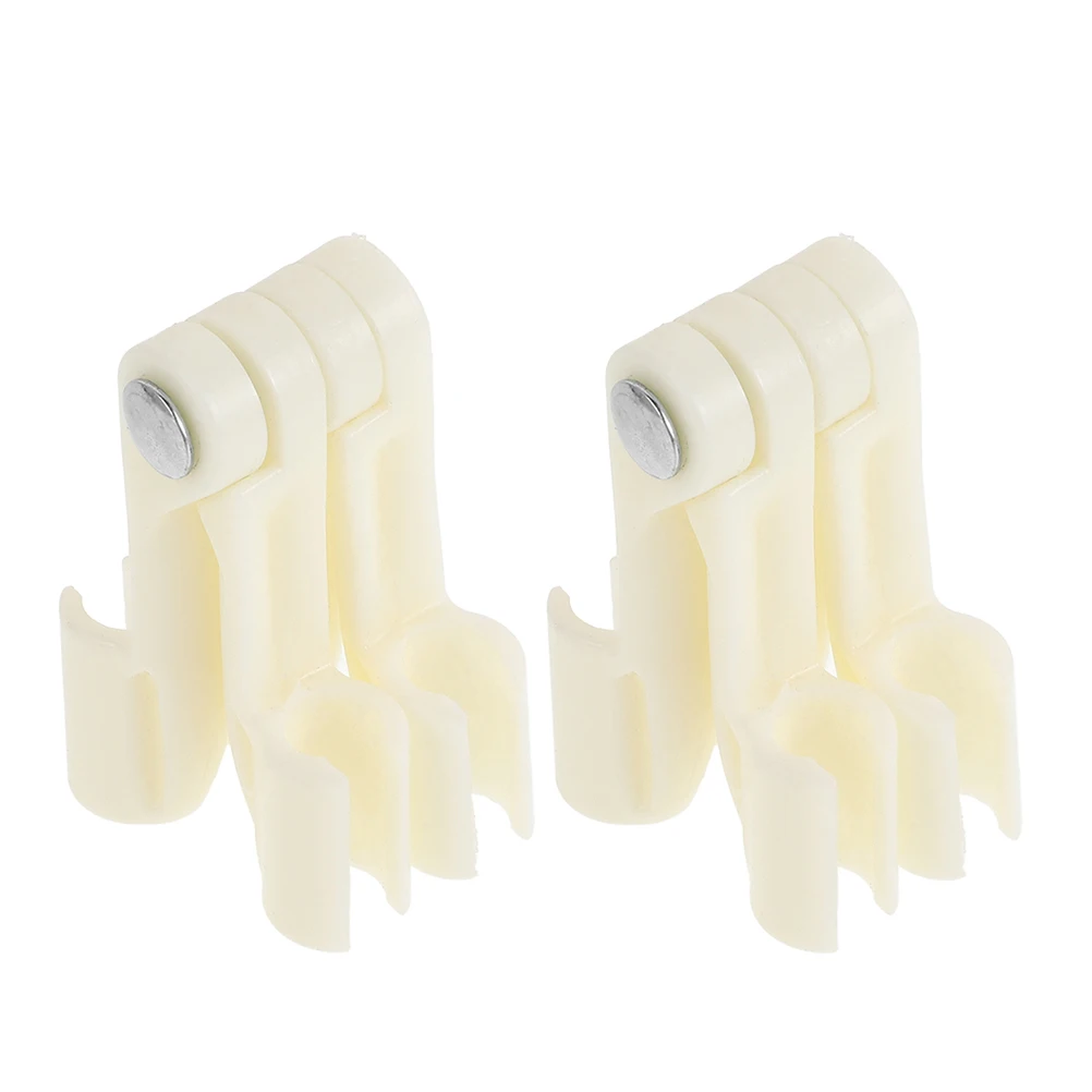 

2Pcs Foldable Bed Canopy Retainers Plastic Net Fixing Clips Easy Use Stable Small Clips for Bedroom Camping Balcony