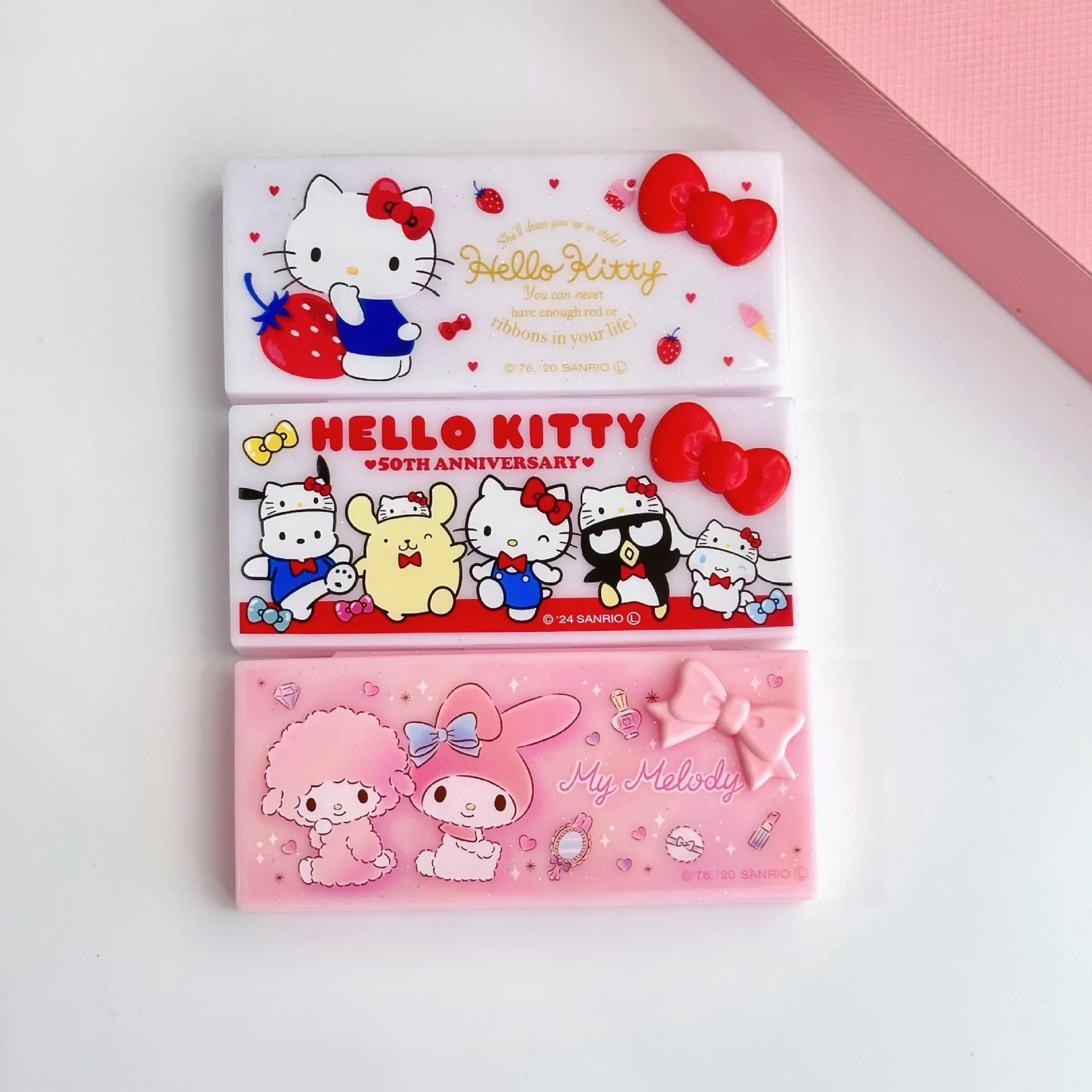 Nuovo Sanrio HelloKitty Melody stuzzicadenti filo tampone di cotone portatile casa piccola scatola di immagazzinaggio regalo per bambini