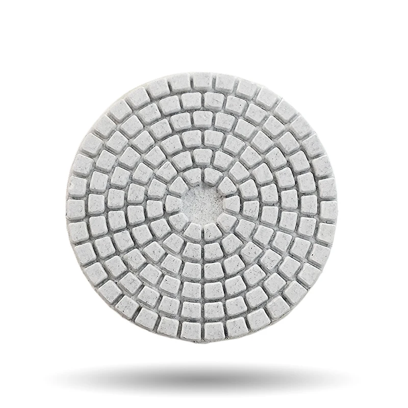 Almofada de polimento úmida integrada de diamante de 3 polegadas 80 mm 50 # -3000 #   Grão para pedra de moer piso de granito de mármore