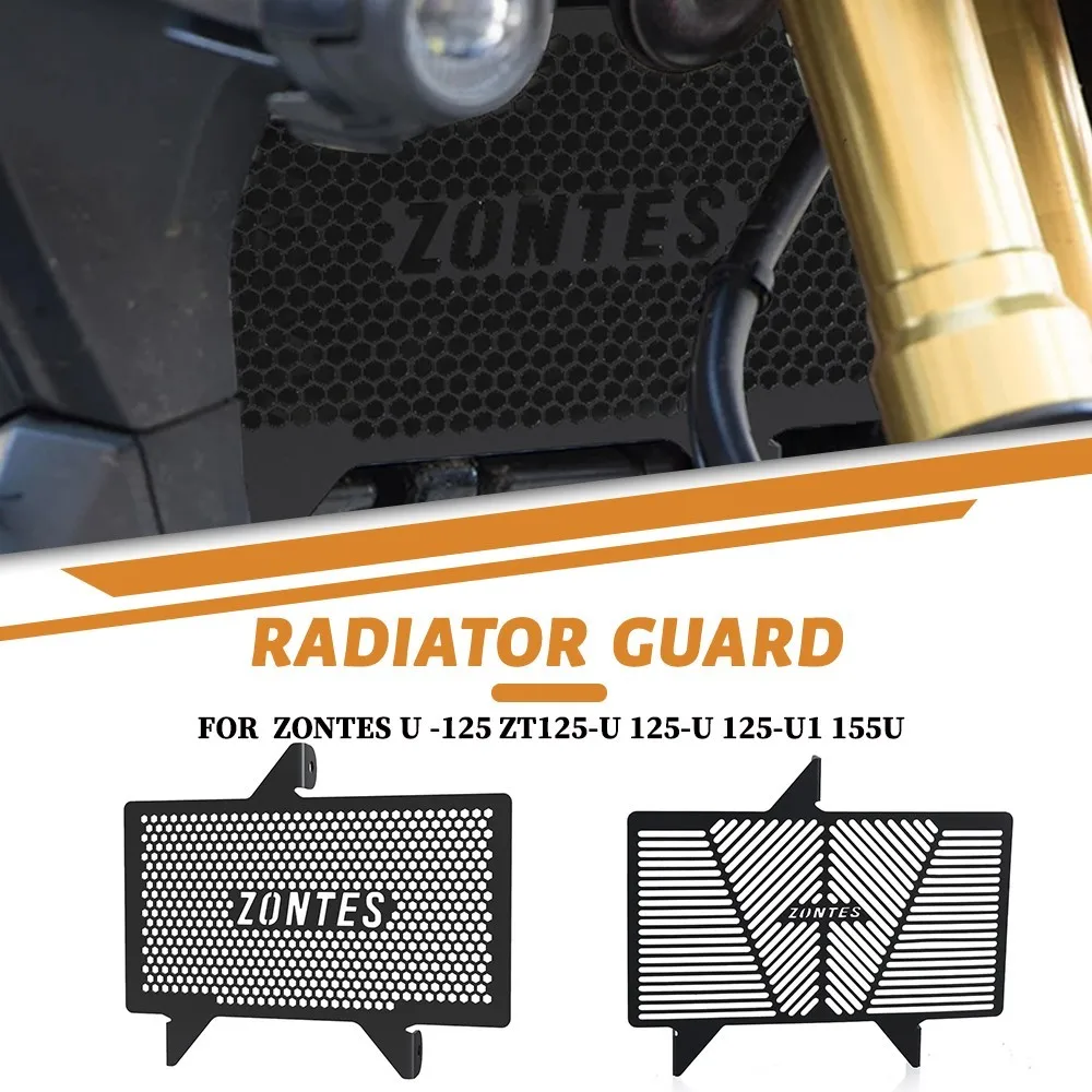 

For Zontes G1-125 ZT125-G1 ZT125 2020-2023 2024 Radiator Grille Grills Guard Cover Protector Motorcycle ZT125-U 125-Z2 125-U1