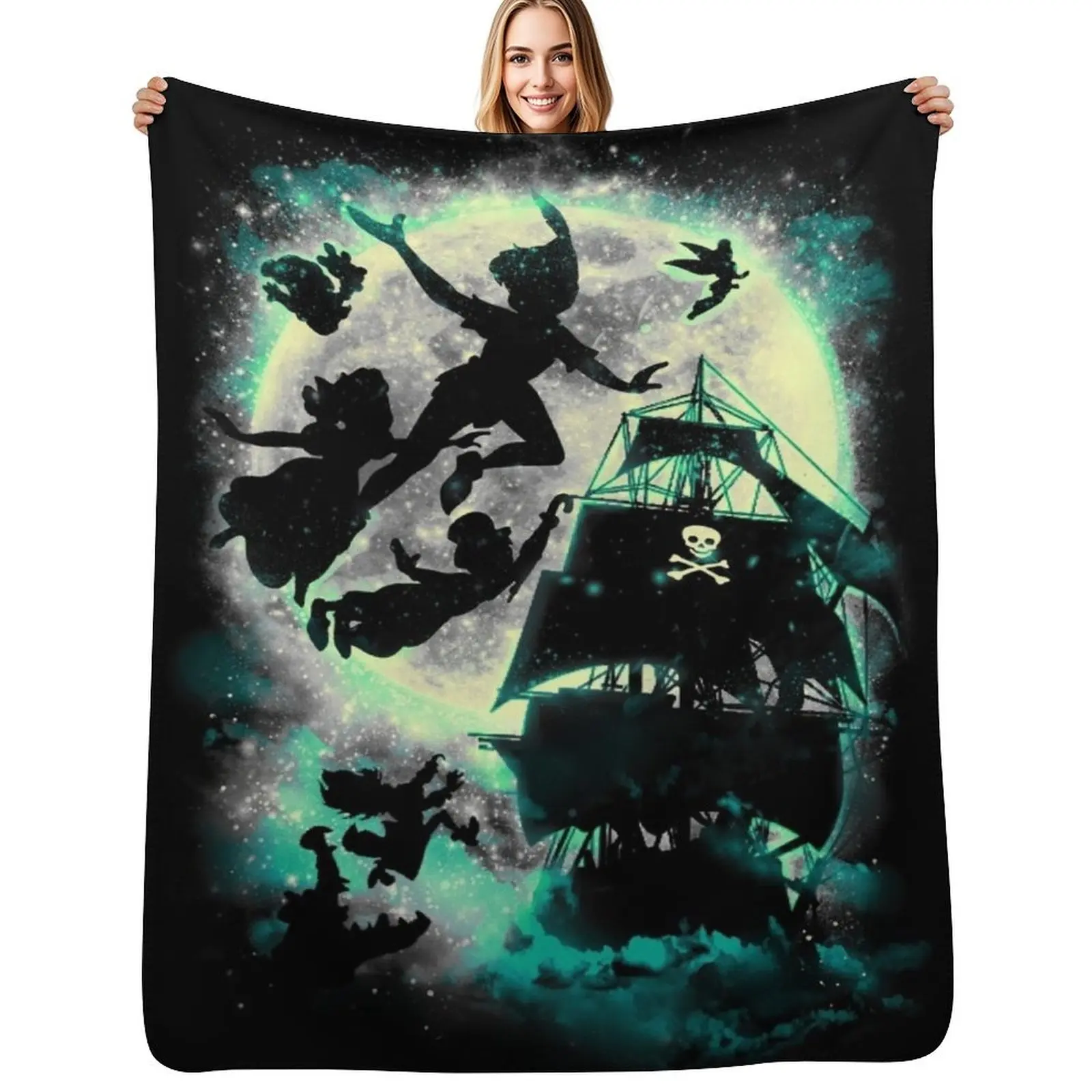 Take me to Neverland Throw Blanket anime bed plaid Blankets For Baby for babies Summer Beddings Stuffeds Blankets