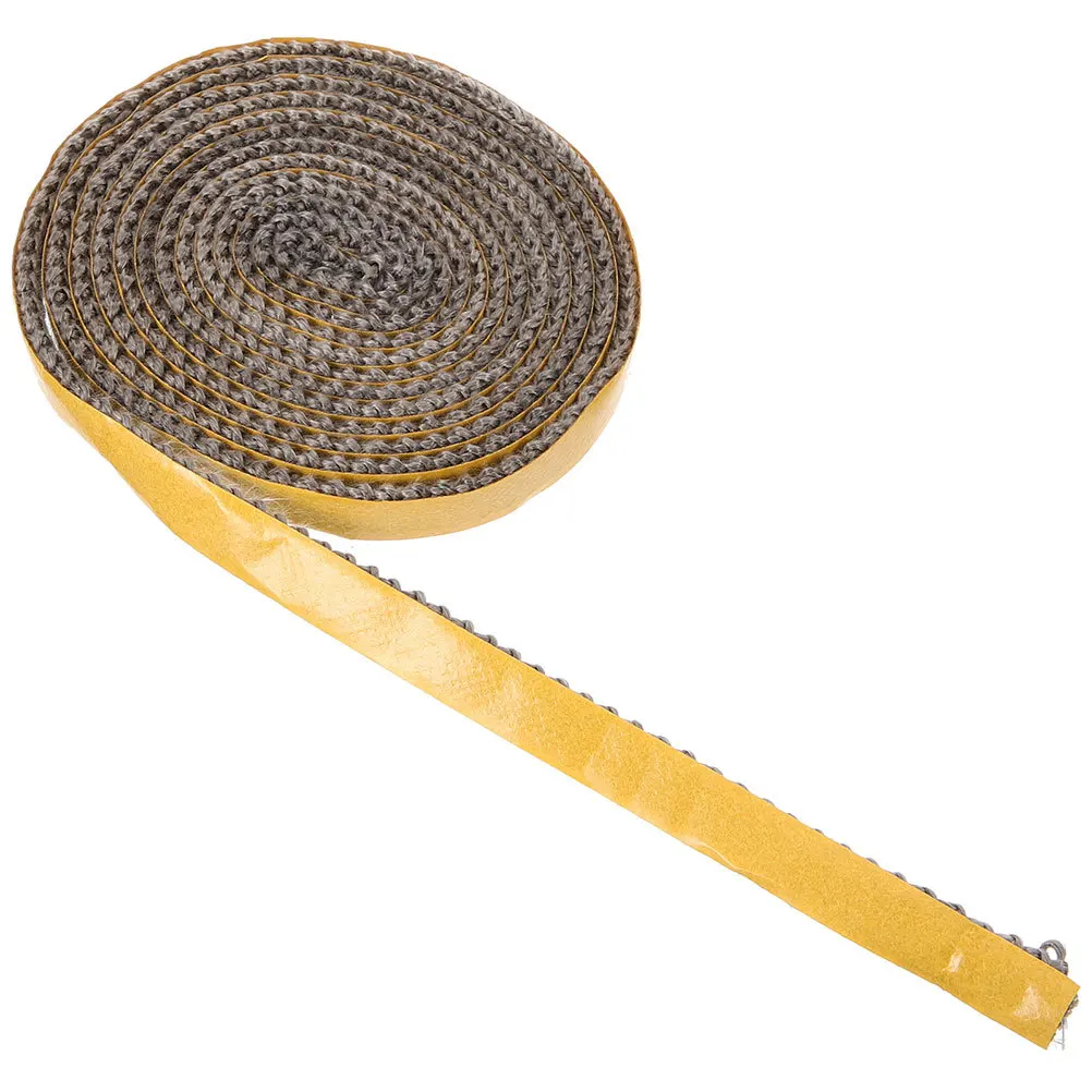 200 センチメートル自己粘着グラスファイバーストーブガスケット耐火薪ストーブドアシール簡単インストール多目的アクセサリー