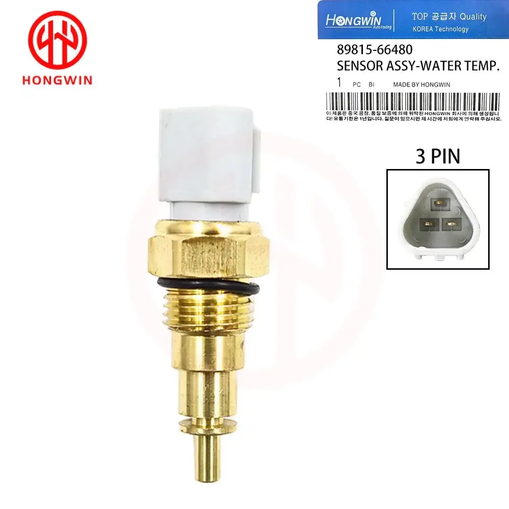 1 PC Coolant Water Temperature Sensor OEM 8981566480 8-98156648-0 89815-66480 For John Deere Excavator Fit Isuzu