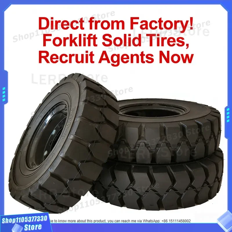Heavy 650-16 Solid Forklift Tires Wear Resistant Solid Tire for Forklift Compatible with Heli Linde
