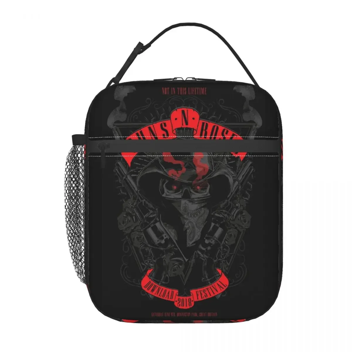 Guns N Roses Tour 2023 Insulated Lunch Bag Heavy Metal Band Food Container Reusable Cooler Thermal Bento Box For Picnic