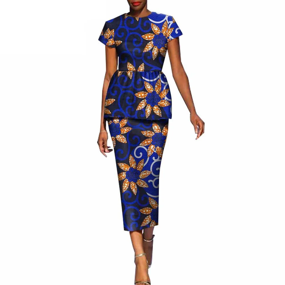 Ankara Dresses for Women African Print Women Bazin Riche Ankara Print Dashiki Pure Cotton Wax Batik Private Custom Church Party