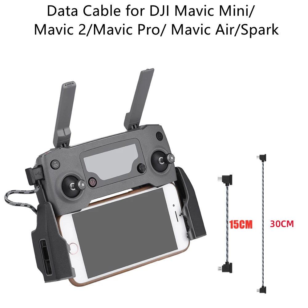 Kabel do transmisji danych dla DJI Mavic Mini/SE/Mavic 2/Mavic Pro/ Mavic Air/Spark pilot Tablet z funkcją telefonu część zamienna Drone akcesoria RC