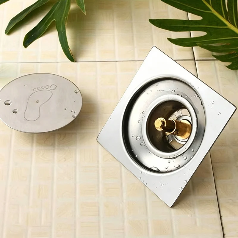 .  high quality stainless steel shower floor drain bathroom water anti-odor floor drain bounce floor drain YT-2112