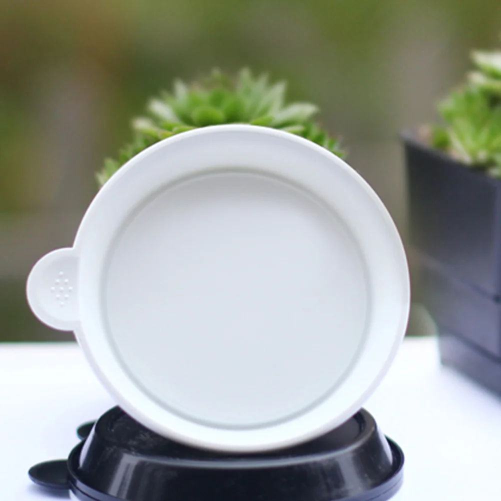 

10pcs Succulent Plant Pot Tray 6.8Cm Black Plastic Drip Saucer For Bonsai Small Plants Garden Balcony Deep Slot Water Resistant