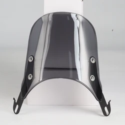 Universal Motorcycle Compact Sport Wind Deflector Windshield 4-7'' Headlamp Fit For Yamaha Harley Honda KTM