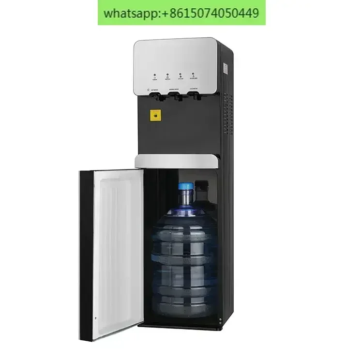 

Hotel fashion three water dispenser independent hot and cold water fountain feeder plastic bottom load