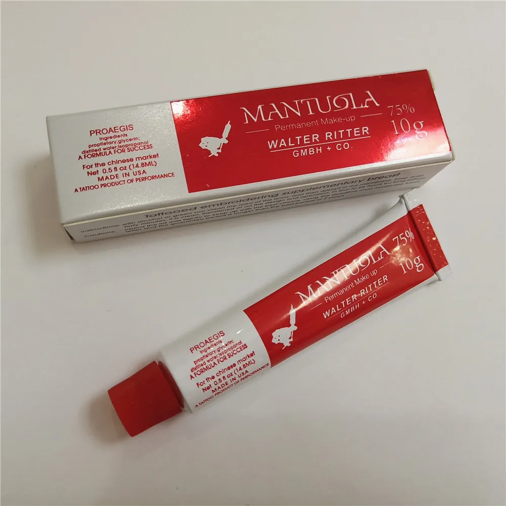 75% mantuola proeagis antes da tatuagem creme antes da maquiagem permanente piercing microblading sobrancelha lábios pele do corpo 10g