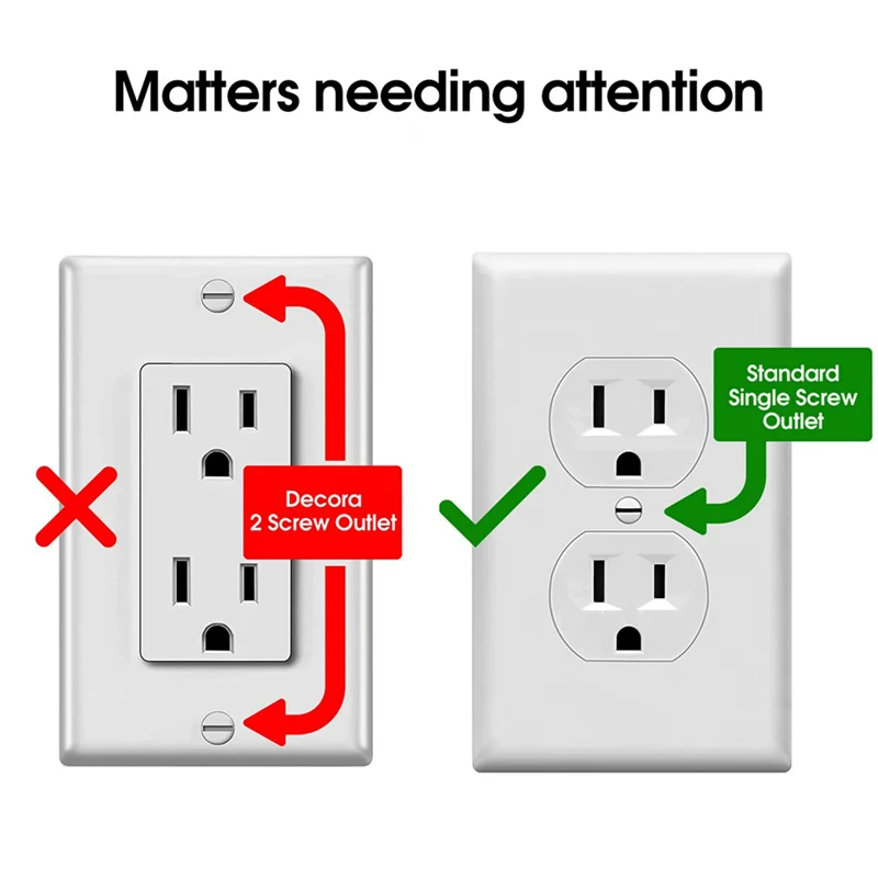 AB11-12-Pack Safety Self-Closing Outlet Covers, Wall Socket Plate Automatic Sliding Cap Cover For Child Proofing Outlets