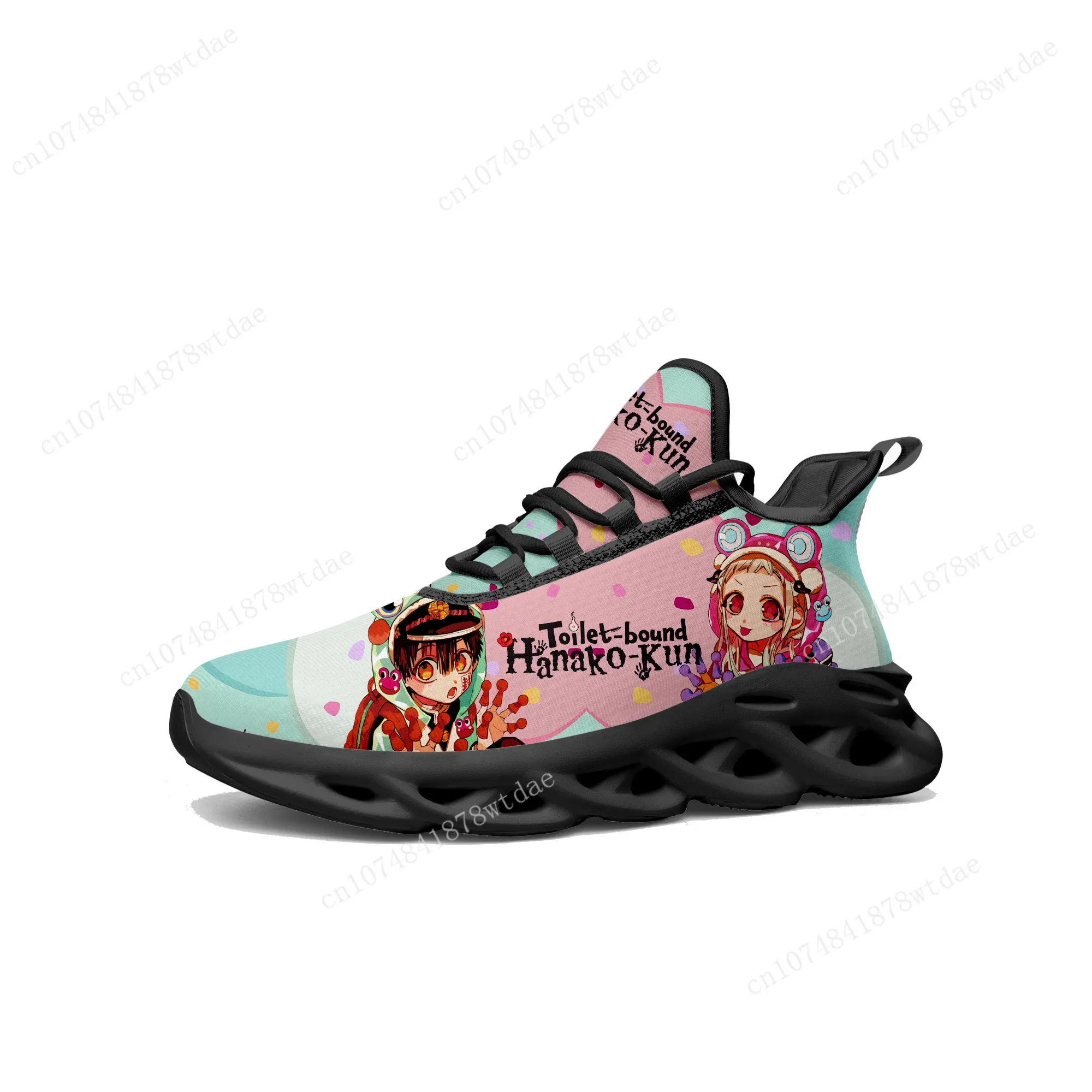 Toilet Bound Hanako Kun Flats Sneakers Mens Womens Teenager Sports Running Shoes High Quality Anime Custom Lace Up Mesh Footwear