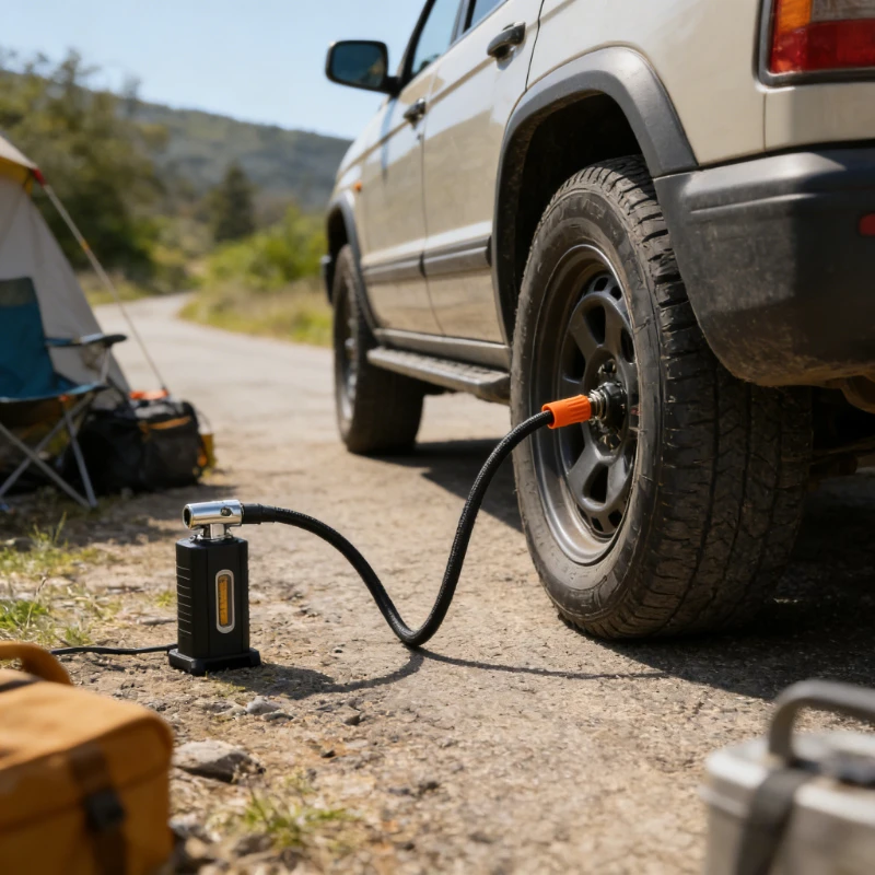 

1pc M6 Locking Air Chuck with Air Hose Standard Tire Valve Fine Thread Inflation Hose Adapter for Car Bike Motorcycle