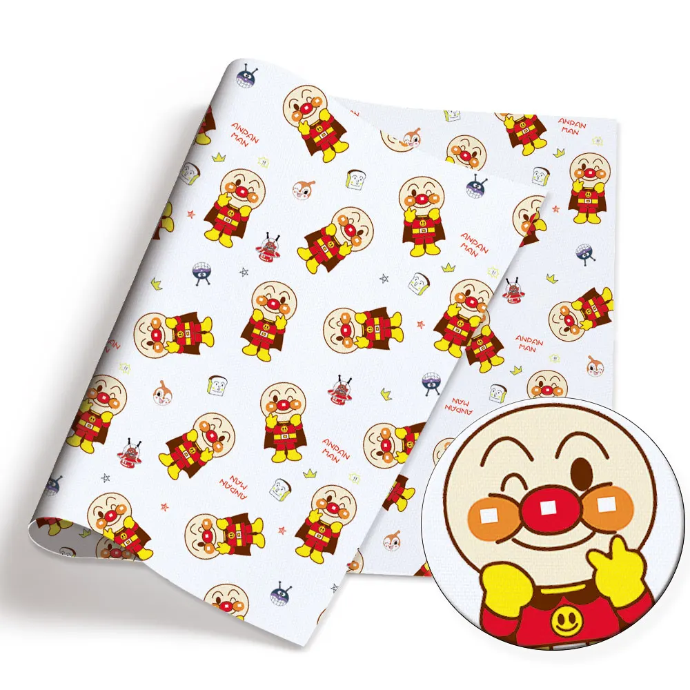 Anpanman Cartoon Hot DIY handmade sewing patchwork quilting baby dress home sheet 140cm printed fabric sewing kids fabric