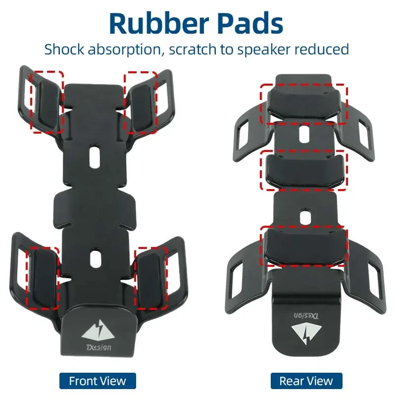 Robust Holder for Bicycle Water Bottle Loudspeaker Hook/Loop Strap Quick Mount Release Fits JBL Speakers Bluetooth Sound Box