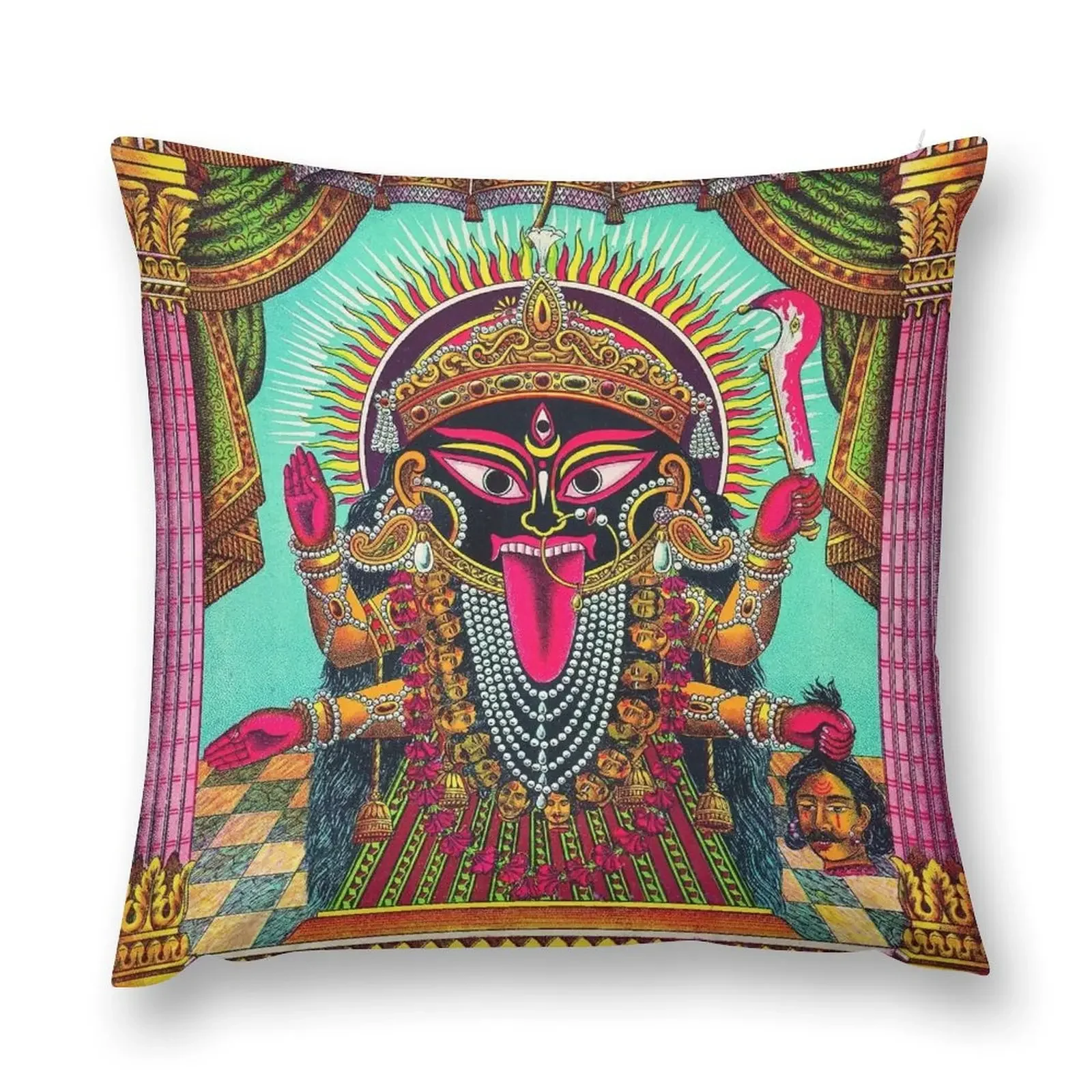 Кали индуистский художественный постер, декоративная подушка, рождественские декоративные подушки, чехлы, роскошные диванные подушки, подушка