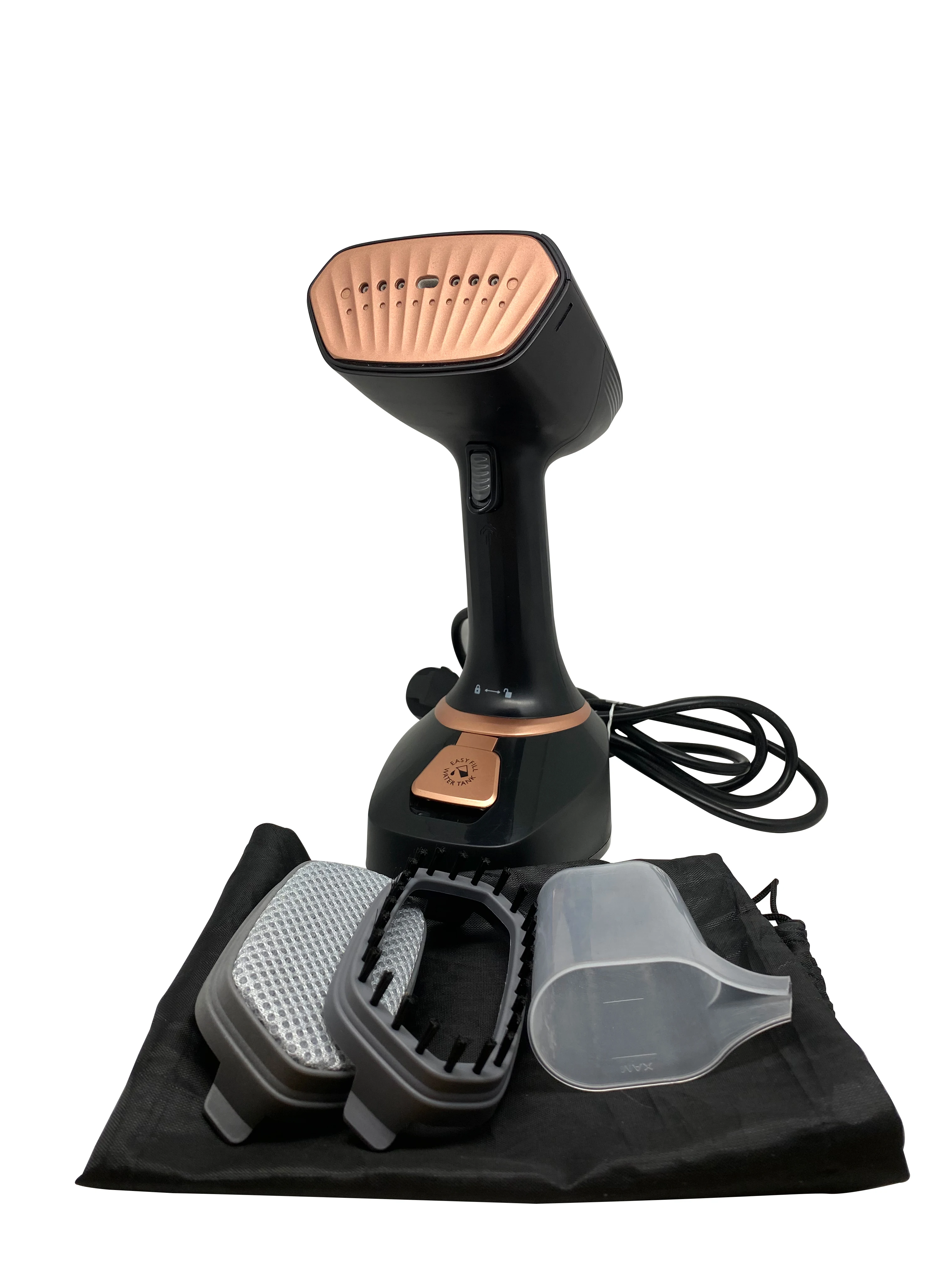 مكواة بخار للملابس المحمولة - مكواة بخار للسفر محمولة مع إيقاف تلقائي وشاشة LCD (1200 وات تسخين سريع، خزان 100 مل، تصميم مدمج)