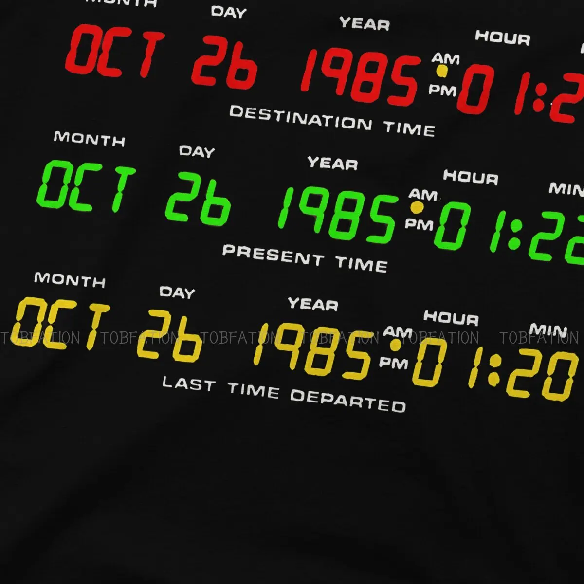 Movie Back To The Future Time Circuits Essential T Shirt Graphic Men\'s Tees Summer Cotton Clothing Harajuku Crewneck TShirt