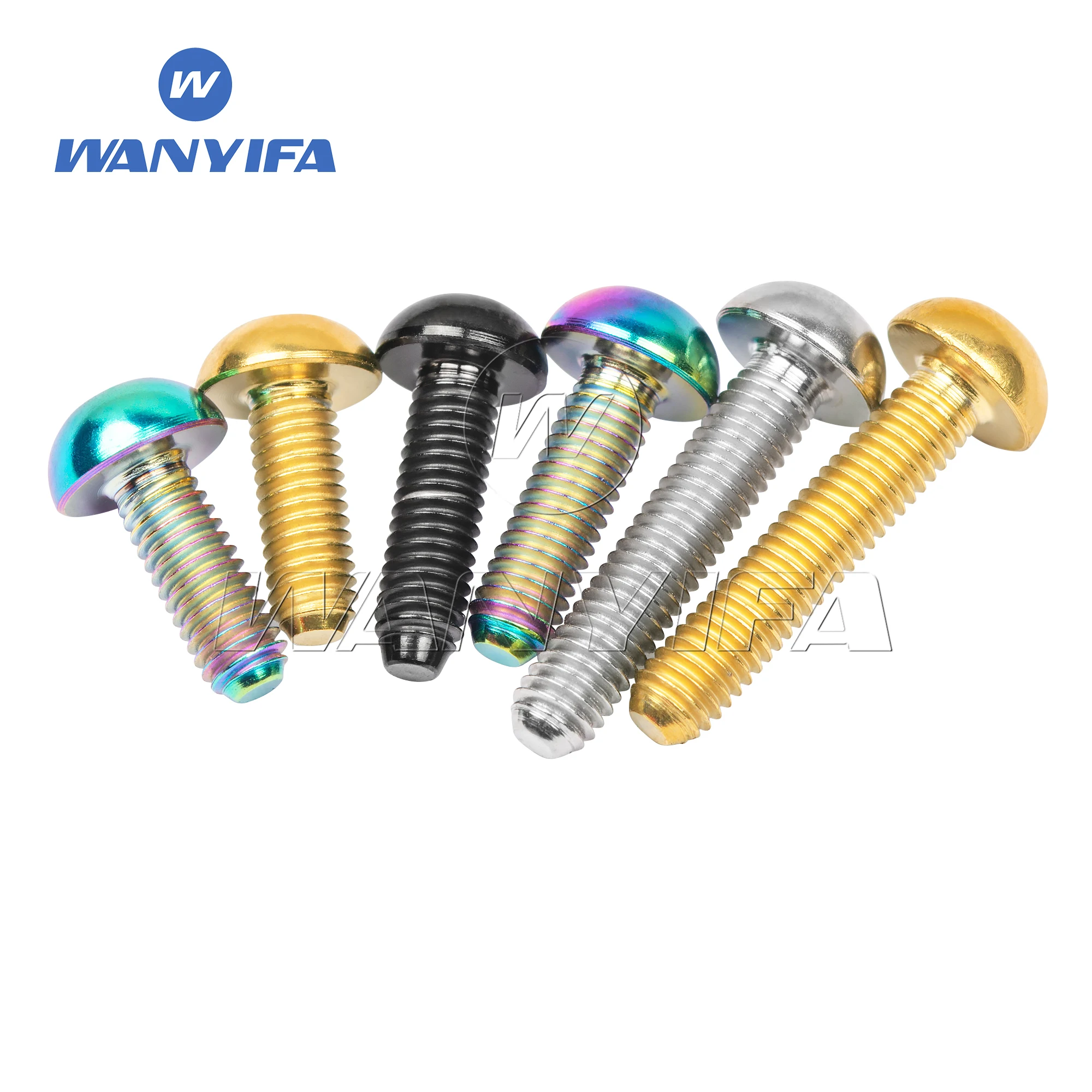 Wanyifa Titanium Bolt M3x8 M3x10 M3x12mm M3x15mm Allen Key Head Screws for Bicycle