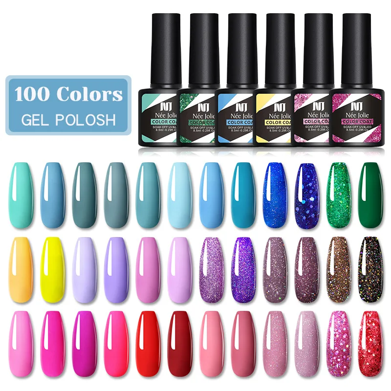8.5ml gel unha polonês para unhas semi permanente embeber fora gel uv led vernizes base superior fosco casaco diy unha arte gel polonês 1pcs