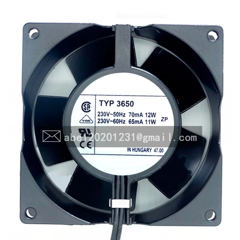 BRAND NEW ORIGINAL TYP 3650 AC 230V 12W/11W COOLING FAN 9238 9CM 92*92*38MM