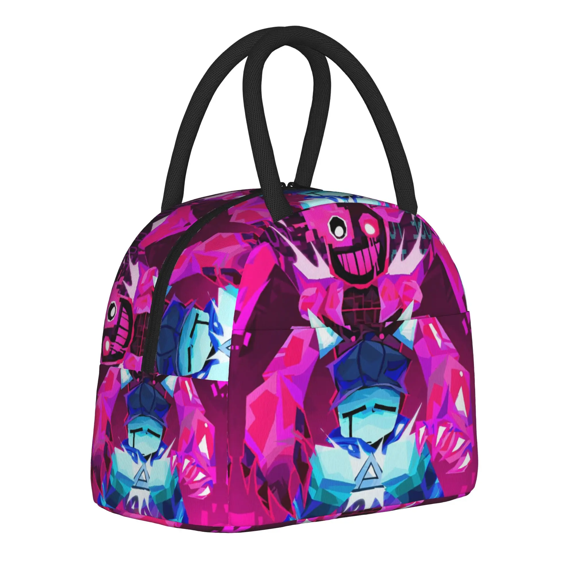 Cube and Blixer Video Game Merch Insulated Lunch Bags For Work  Food Box Reusable Thermal Cooler Lunch Boxes