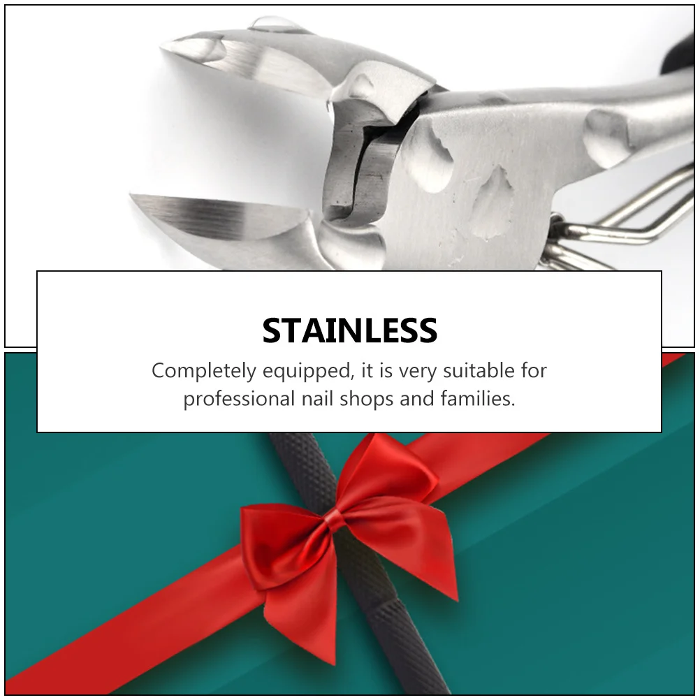 Set tagliaunghie ergonomico Tagliaunghie in acciaio inossidabile resistente per piedi Mani Strumento per manicure e pedicure Uso domestico nel salone