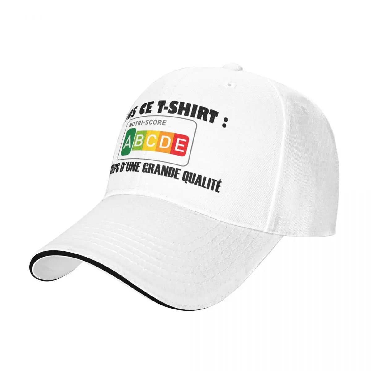Gorras de béisbol creativas con gráfico divertido Nutri-Score, gorras deportivas de verano para hombre y mujer