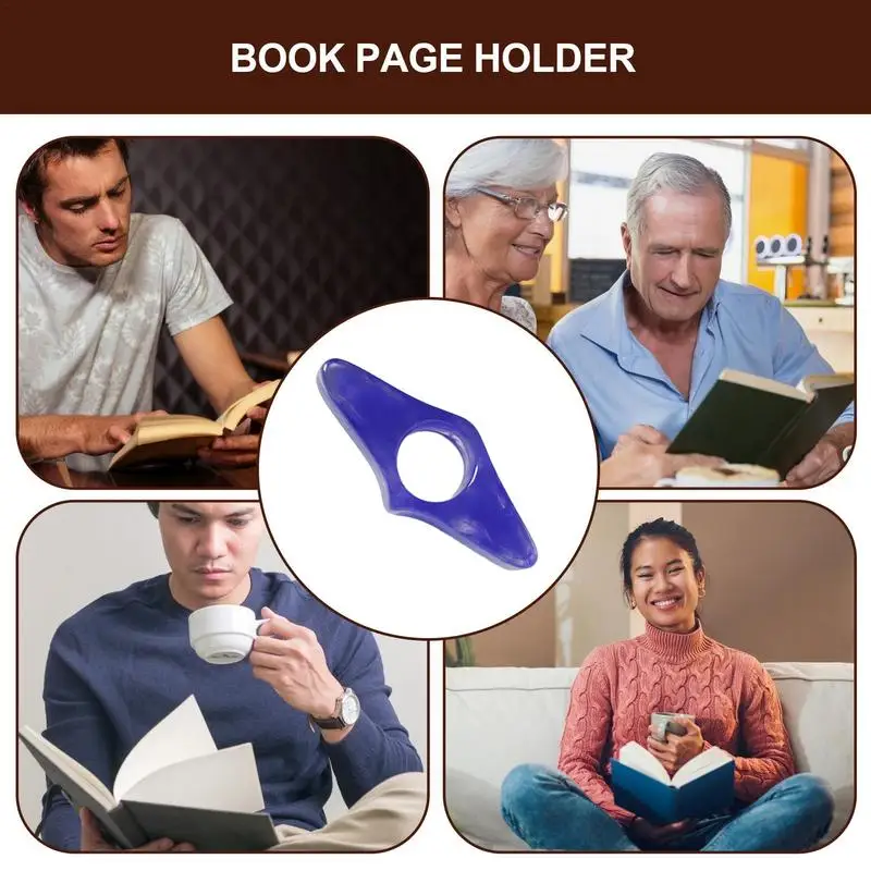 Abridor de livros e Bookmark Holder, Handcrafted Book Thumb Holder, Acessórios de leitura, Resina, Romance