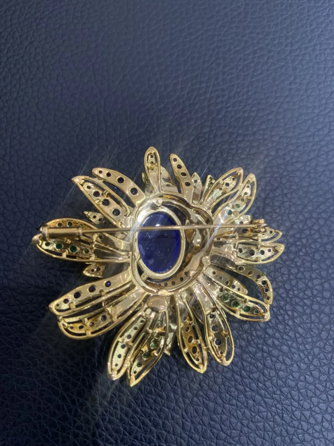 vintage cute romantic flower brooch brass copper with cubic zircon fashion women jewelry high quality