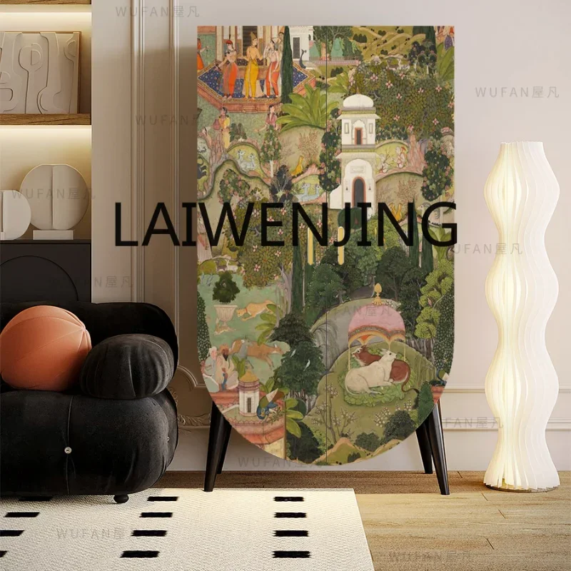 

American-Style Solid Wood Double-Door Bedroom Cabinet Home Walnut Custom Side Cabinet