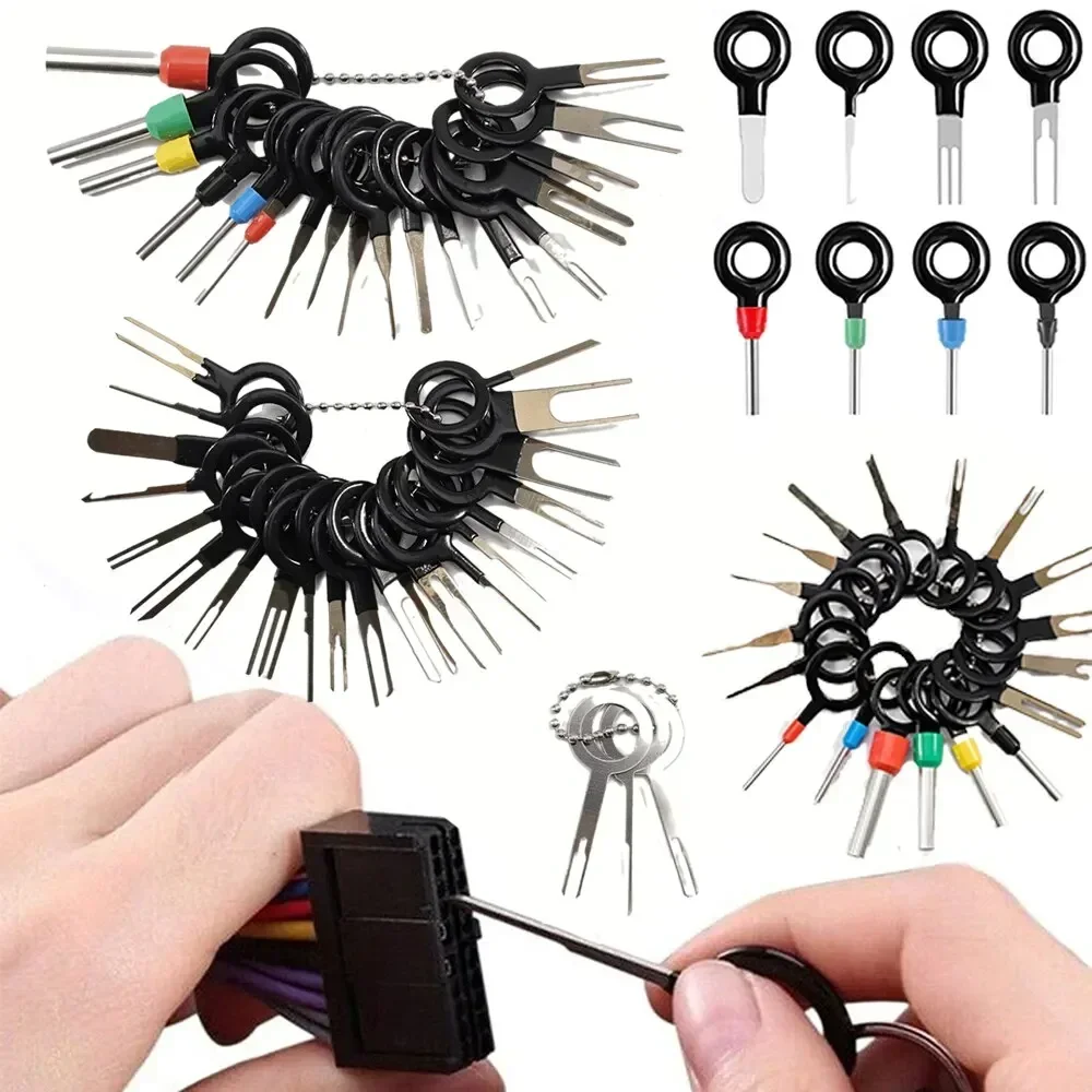41 Pcs Universal Automotive Terminal Removal Hand Tool Motorcycle Small Portable Repair Tool Wire Plug Connector Extractor
