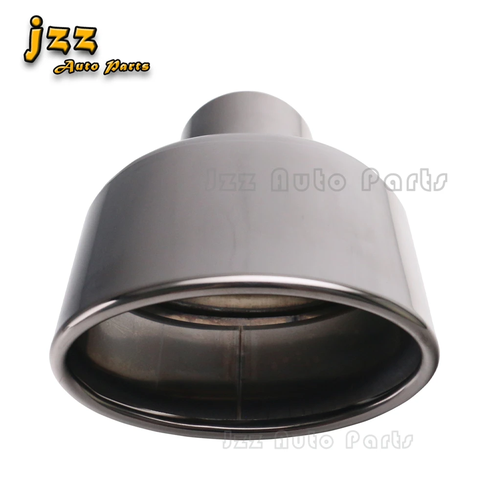 

car exhaust pipe tips 57mm inlet Stainless Steel Muffler tail pipe tips Rolled outlet 125*75mm Decoration Bevel End
