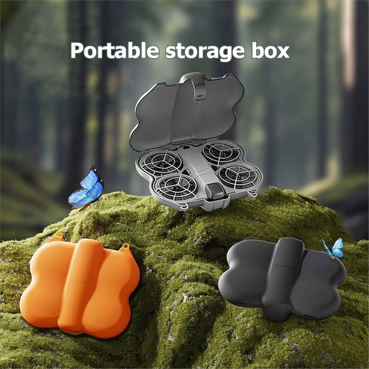 N94R Sunnylife for DJI NEO Drone 2 Butterfly Storage Box Drop-Proof Carrying Case Dust-Proof Portable Body Bag Accessories B