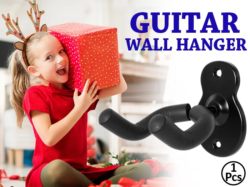 Gitarren-Wandhalterung Akustik- und E-Gitarren Wandhaken Schwarzer Metallhalter – Detail 7