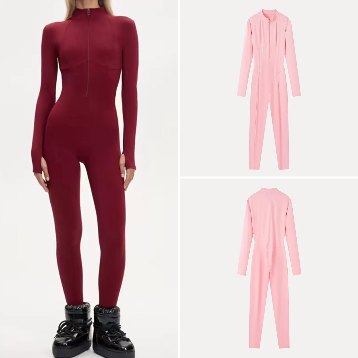 ชุดโยคะผู้หญิงใหม่ ฤดูหนาว 2025 กางเกงขายาวเอวสูง ผ้าเนื้อนุ่ม 96% สำหรับใส่ทำงานหรือออกกำลังกาย ทรงเข้ารูป 3 มิติ